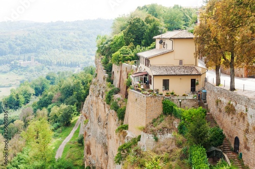 Street of the city Orvieto, Italy, Umbria. 