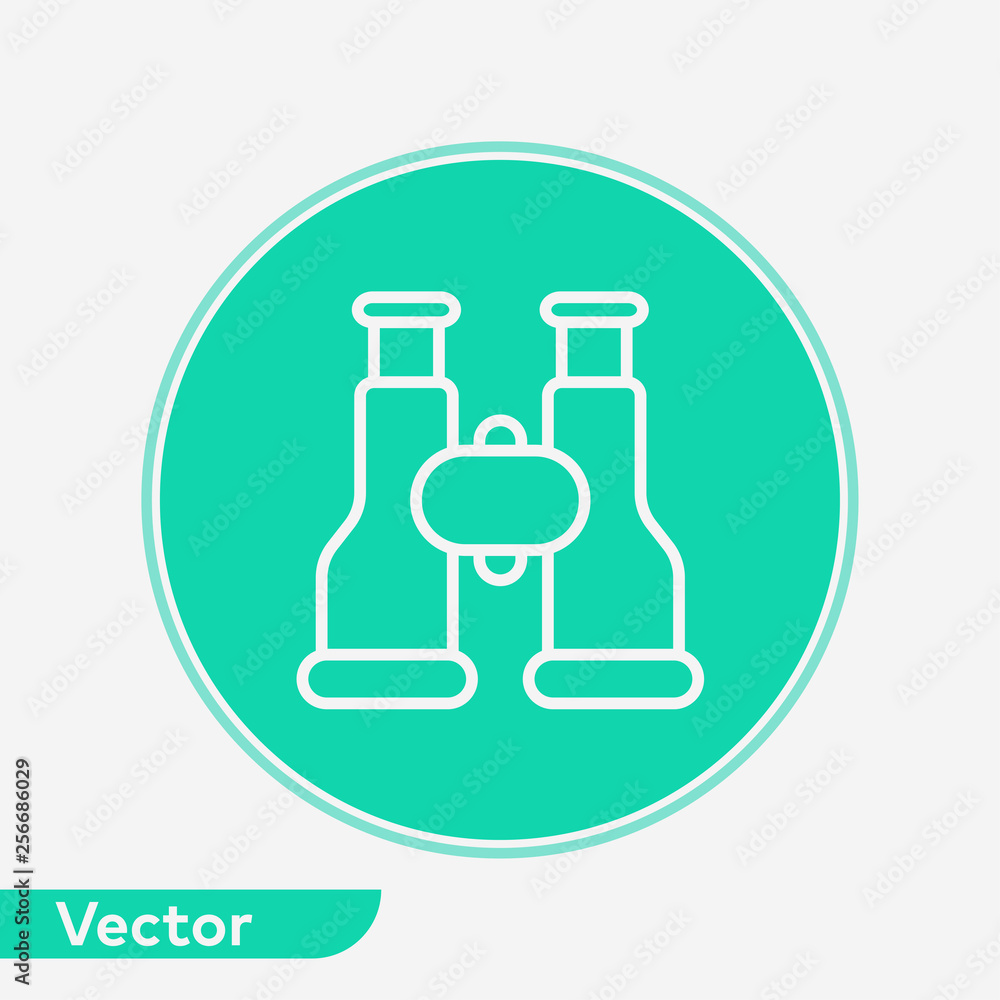 Binoculars vector icon sign symbol Binoculars vector icon sign symbol