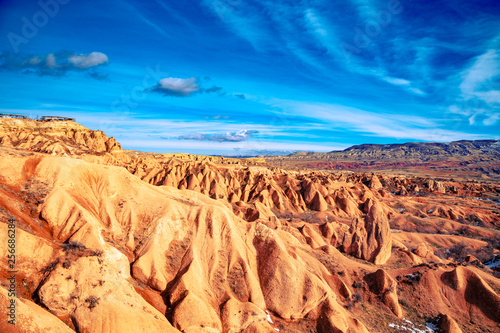 Amazing mountain landscape in Cappadocia. Dervent valley. photo