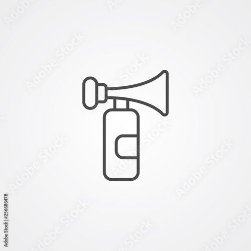Air horn vector icon sign symbol