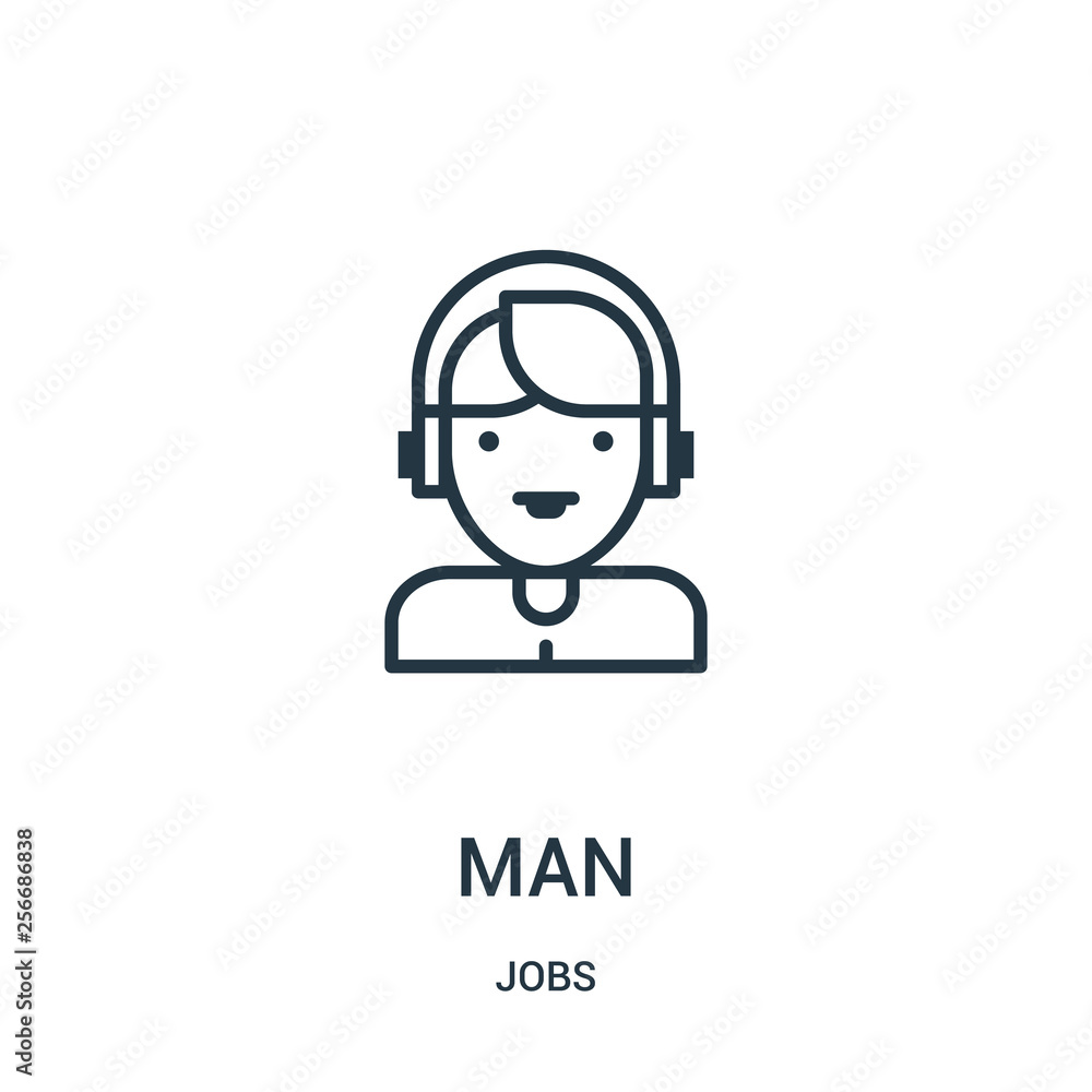 Fotografie man icon vector from jobs collection