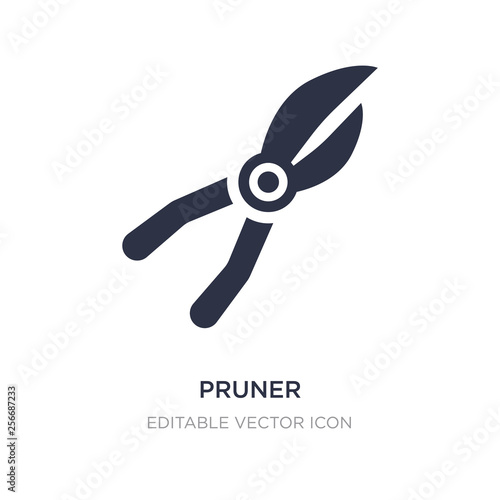 pruner icon on white background. Simple element illustration from General concept.
