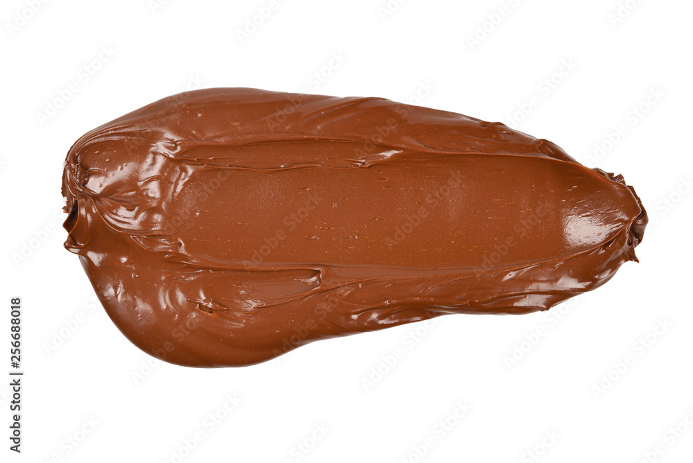Chocolate cream background. Space for text or design. Isolated on white. Chocolate cream background. Space for text or design. Isolated on white.