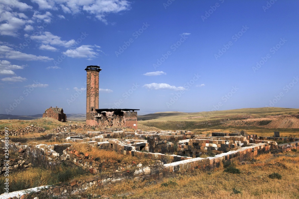 Ani, the ancient city where history fades.Kars/Turkey 