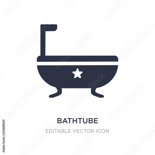 bathtube icon on white background. Simple element illustration from Holidays concept.