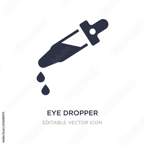eye dropper icon on white background. Simple element illustration from Medical concept.