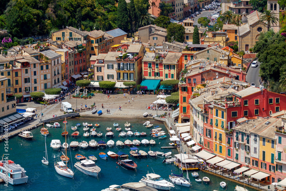 Portofino. Aerial view of the city.
