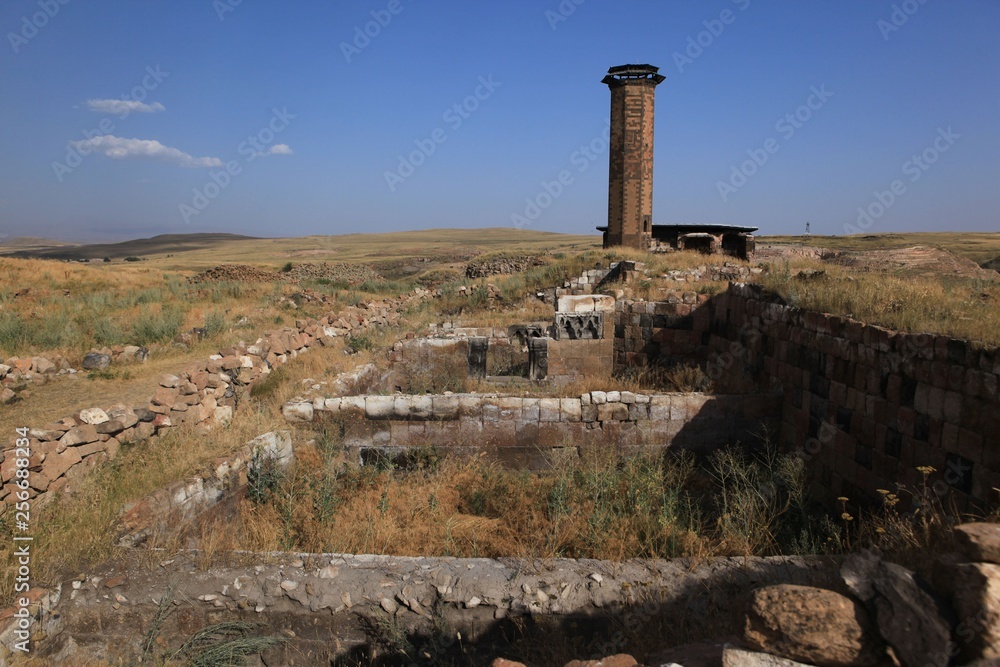 Ani, the ancient city where history fades.Kars/Turkey 