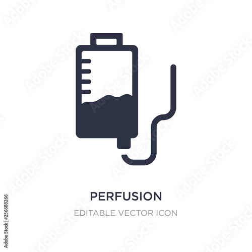 perfusion icon on white background. Simple element illustration from Medical concept.