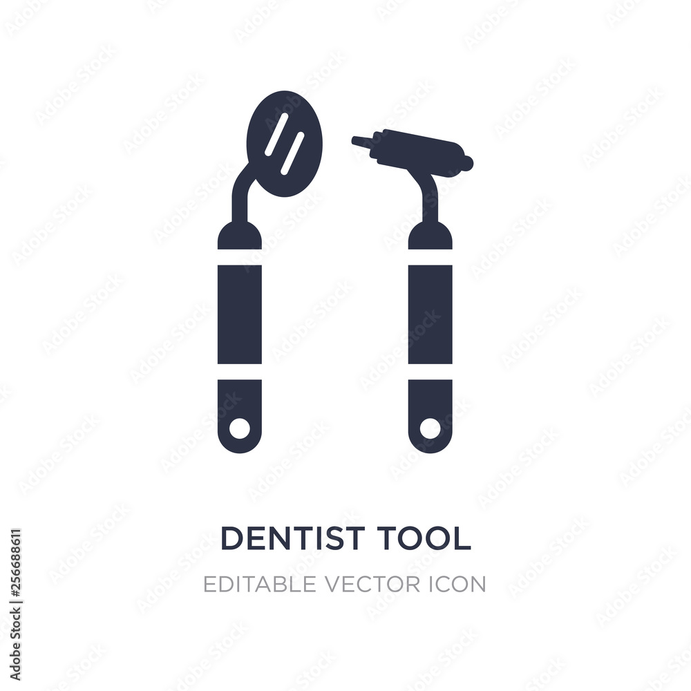 dentist tool icon on white background. Simple element illustration from Medical concept. dentist tool icon on white background. Simple element illustration from Medical concept.