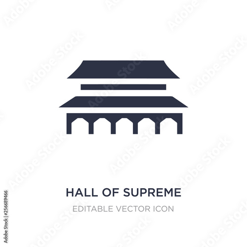 hall of supreme harmony in beijing icon on white background. Simple element illustration from Monuments concept.