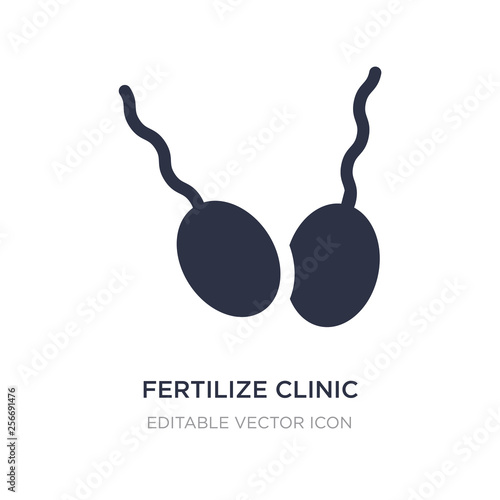 fertilize clinic icon on white background. Simple element illustration from Nature concept.