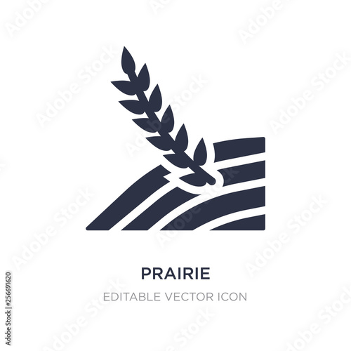 prairie icon on white background. Simple element illustration from Nature concept.
