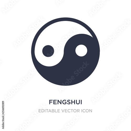 fengshui icon on white background. Simple element illustration from Nature concept. photo
