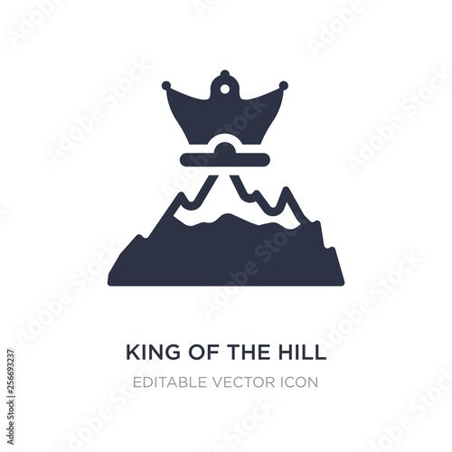 king of the hill icon on white background. Simple element illustration from Other concept.