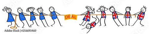 Brexit, Tauziehen zwischen EU Europäische Union und Großbritannien