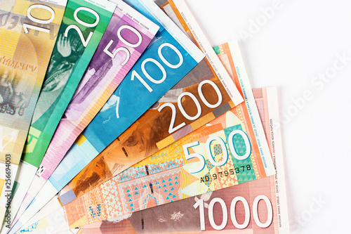 Serbian dinar banknotes