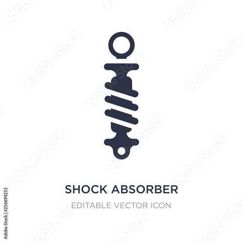 shock absorber icon on white background. Simple element illustration from Security concept.