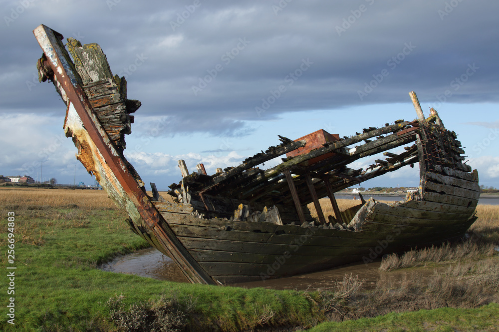 wreck of a boat