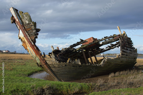 wreck of a boat