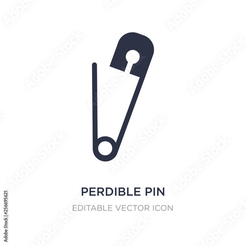 perdible pin icon on white background. Simple element illustration from Tools and utensils concept. photo