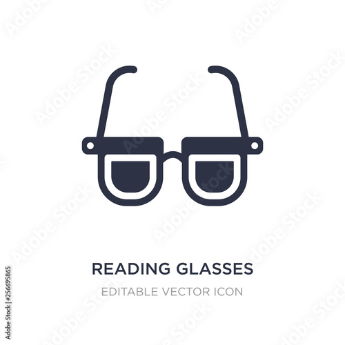 reading glasses icon on white background. Simple element illustration from Tools and utensils concept.