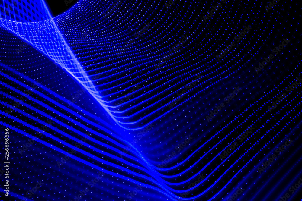 Abstract figure of bluish lights on black background. Abstract figure of bluish lights on black background.