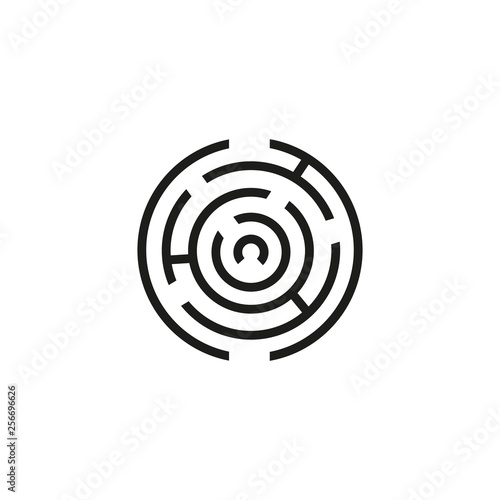 Business process line icon