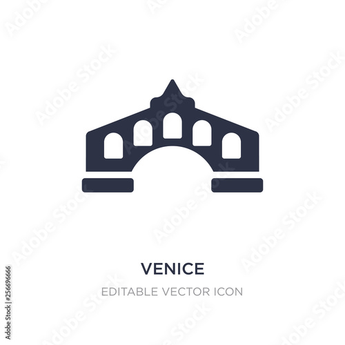 venice icon on white background. Simple element illustration from Travel concept.
