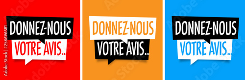 Donnez-nous votre avis - bulles
