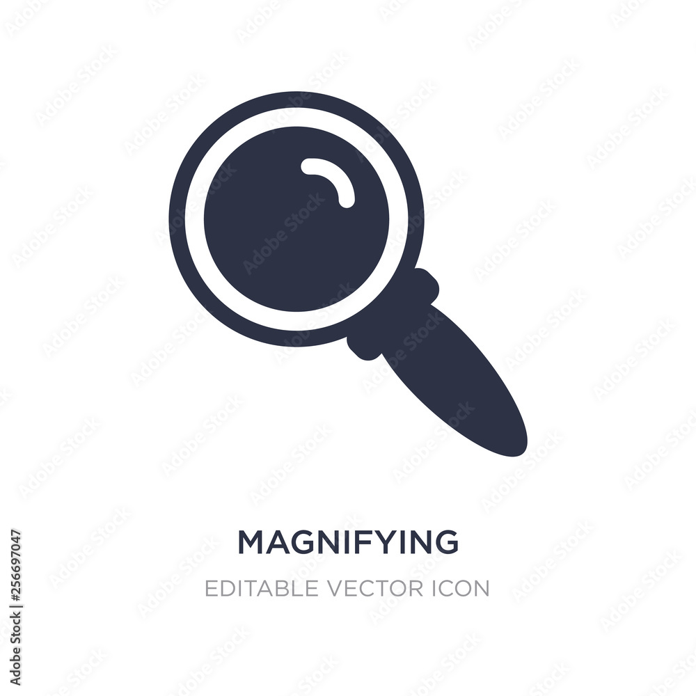 magnifying glass search button icon on white background. Simple element illustration from UI concept. magnifying glass search button icon on white background. Simple element illustration from UI concept.