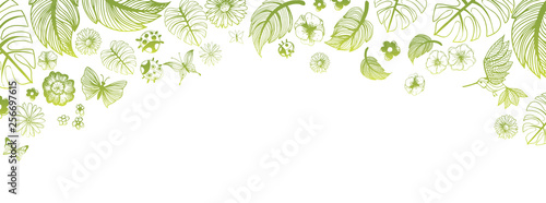 Spring illustrations banner