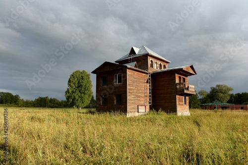  Abandoned tourist complex "Eldorado" at the mouth of the river Inya Altai Territory