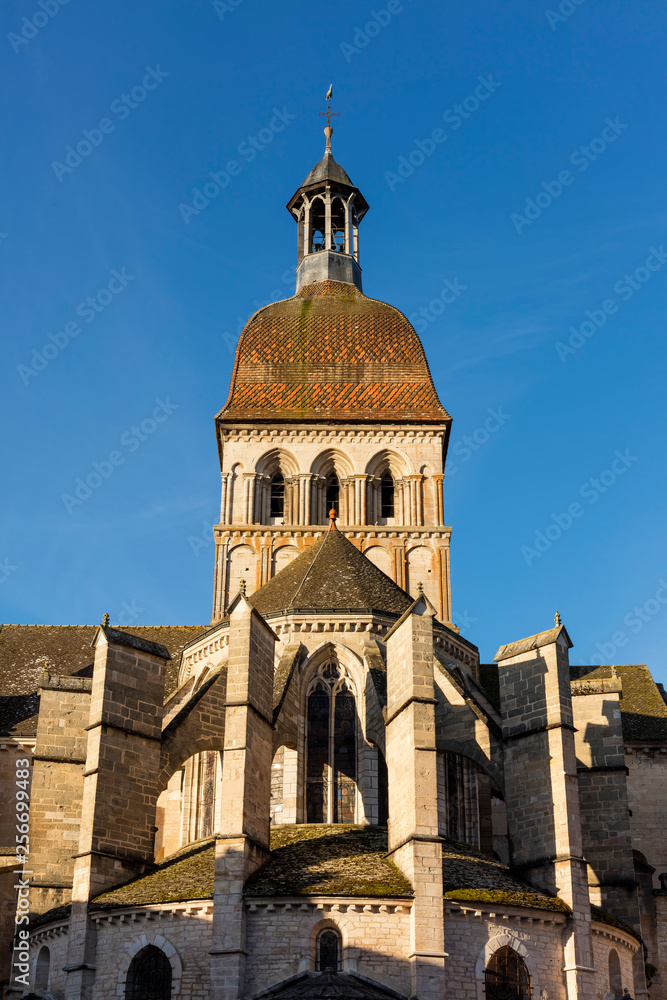 Basilique Notre-Dame of Beaune city in France.