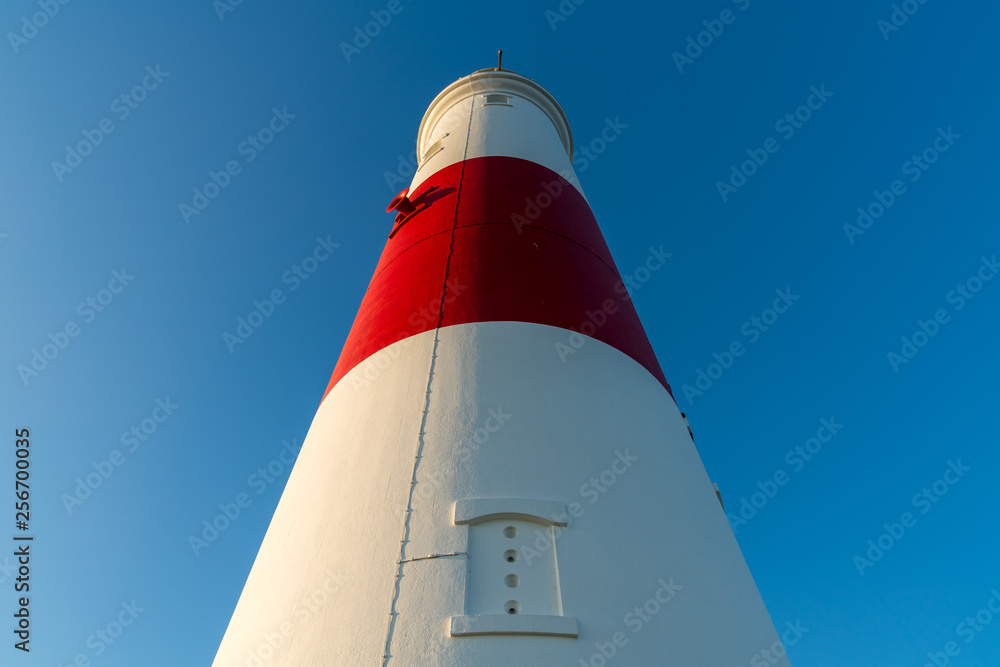 Clear sky at Portland Bill Lighthouse, Jurassic Coast, Dorset, UK