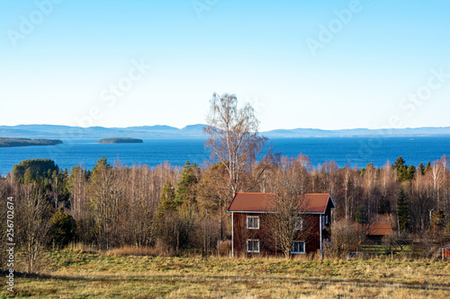 Vue sur le lac de Siljan photo