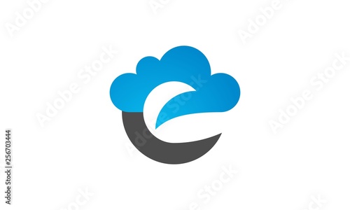 letter e cloud