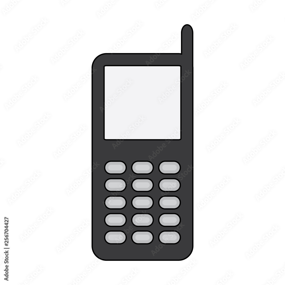 vector illustration phone icon classic design white background vector illustration phone icon classic design white background
