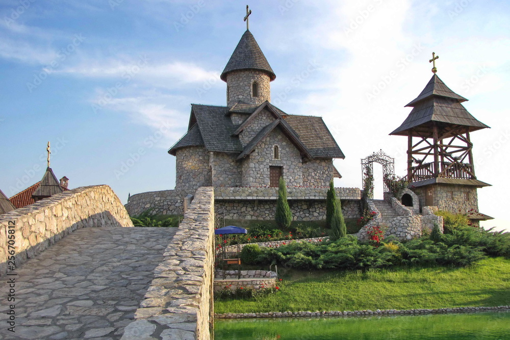 Fototapeta premium Church in Ethno Village Stanisici in Bosnia and Herzegovina
