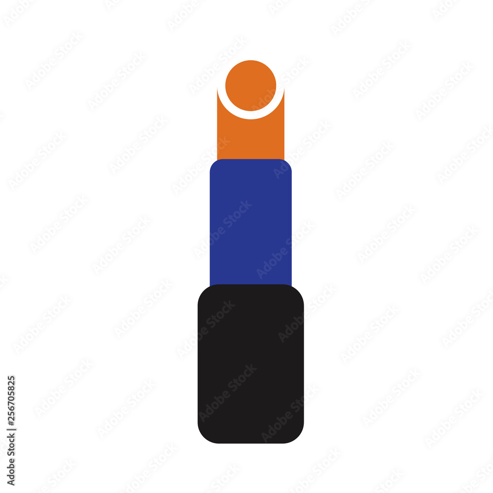 lipstick flat illustration on white lipstick flat illustration on white