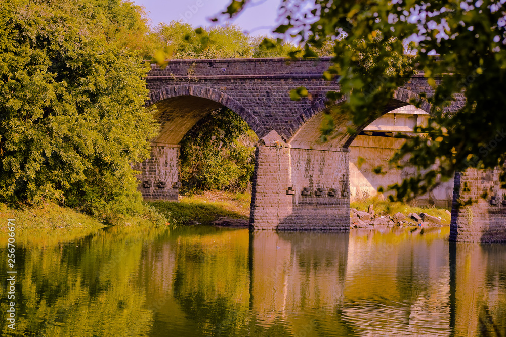 Fototapeta premium Small river bridge
