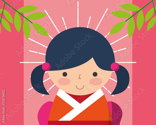 japanese kokeshi doll kimono