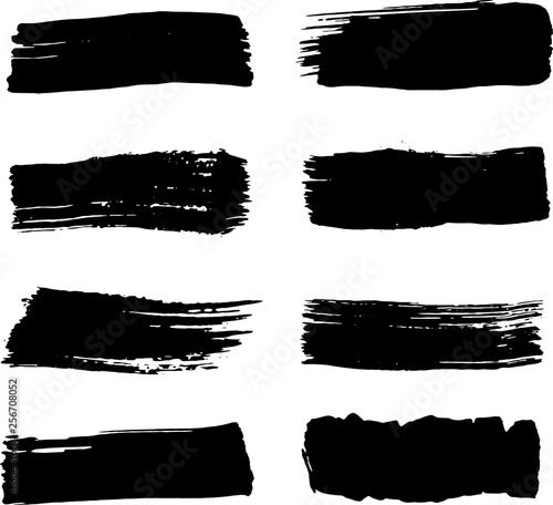 Brush stroke vector elemets