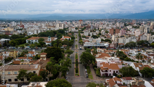 Panoramic view of the city of Salta. Argentina.
