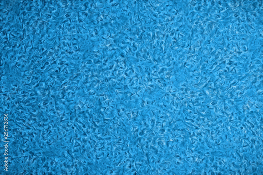 3d rendering of psychedelic blue surface 3d rendering of psychedelic blue surface