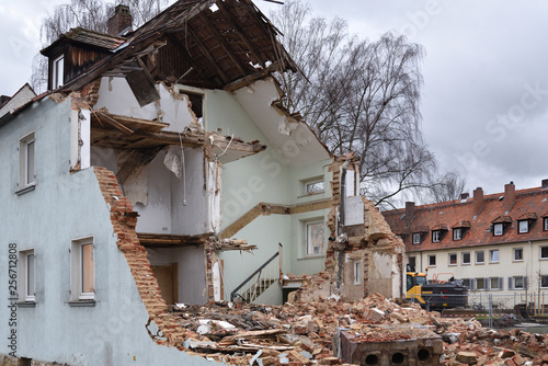 demolition of a house