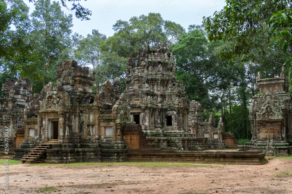 Beautiful and ornate buildings at the Angkor archeological site near Siem Reap
