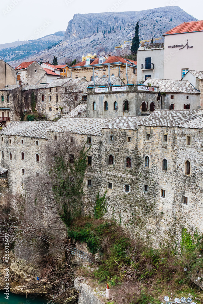 Mostar traditional house in old town, Bosnia and Herzegovina