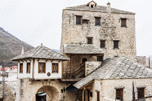 Mostar traditional house in old town, Bosnia and Herzegovina