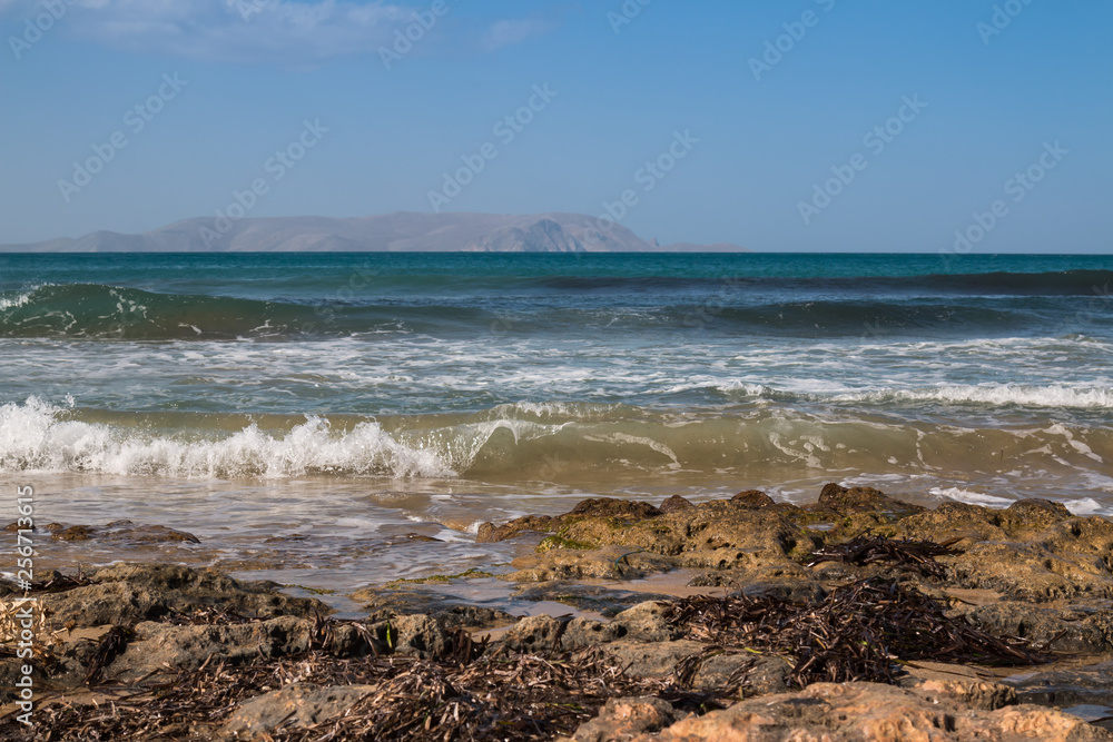 Coast and the sea, Crete, Greece Coast and the sea, Crete, Greece